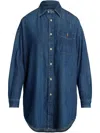 Polo Ralph Lauren Oversized Denim Overshirt In Blue