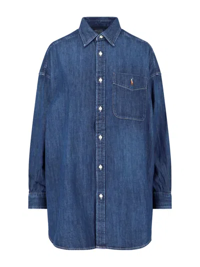 Polo Ralph Lauren Denim Shirt In Blue