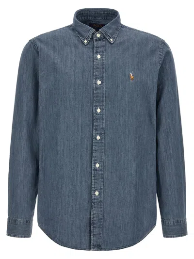 Polo Ralph Lauren Denim Shirt In Blue