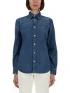 Polo Ralph Lauren Denim Shirt In Brown