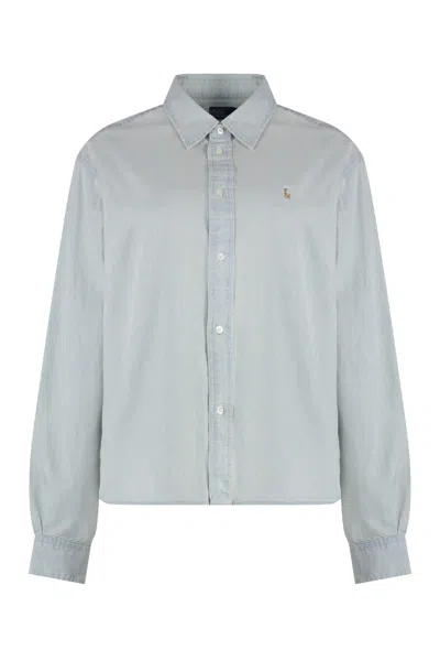 Polo Ralph Lauren Wide Cropped Chambray Shirt