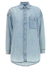 POLO RALPH LAUREN DENIM SHIRT SHIRT AND BLOUSE LIGHT BLUE