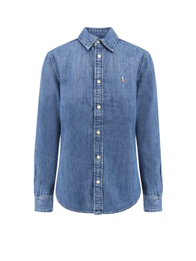 Polo Ralph Lauren Denim Shirt With Logo Embroidery