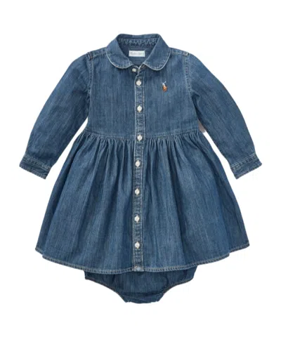 Polo Ralph Lauren Denim Shirtdress In Blue