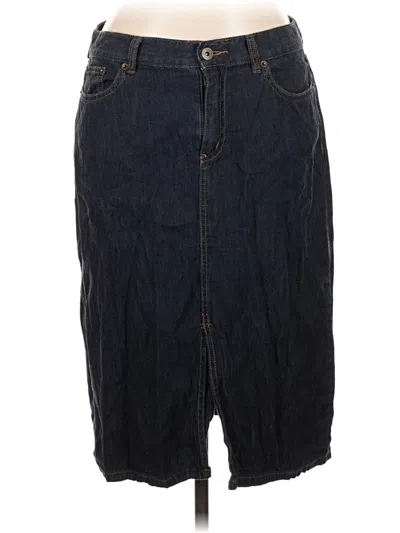 Pre-owned Polo Ralph Lauren Denim Skirt In Blue