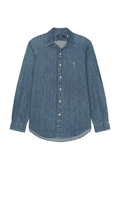 Polo Ralph Lauren Blue Denim Button-down Shirt