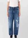 Polo Ralph Lauren Denim Trousers Distressed Belt Loops In Blue