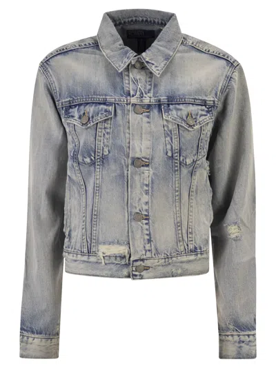 Polo Ralph Lauren Denim Trucker Jacket In Blue