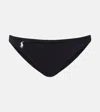 Polo Ralph Lauren Devin Hipster Logo Bikini Bottoms In Black