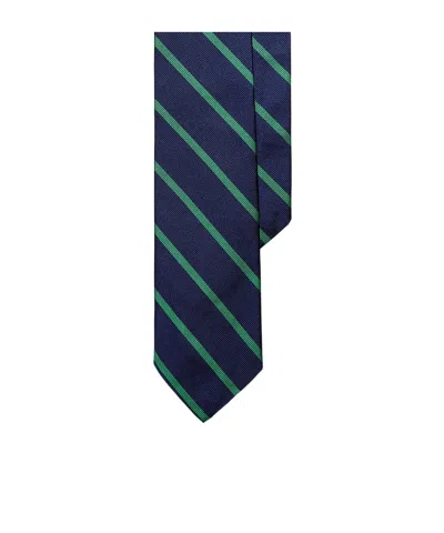 Polo Ralph Lauren Diagonal Stripe Silk Tie In Blue