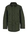 Polo Ralph Lauren Corduroy-collar Quilted Coat In Black