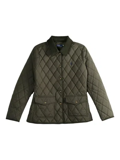 Polo Ralph Lauren Diamond-quilted Field Jacket In Green