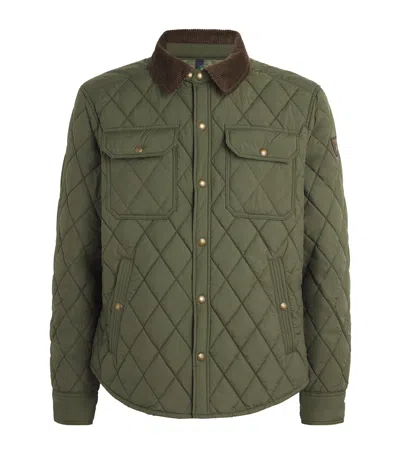 Polo Ralph Lauren Diamond Quilted Jacket In Green