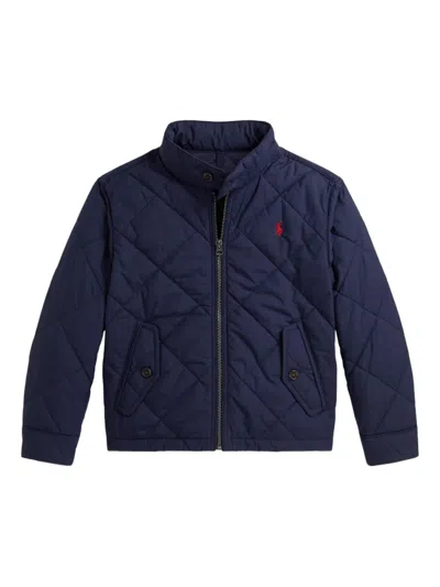 Polo Ralph Lauren Kids' Diamond-quilted Jacket In Blue