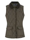 Polo Ralph Lauren Quilted Nylon Vest With Front Button Closure In Brown