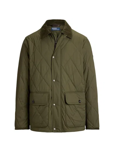 Polo Ralph Lauren Diamond-quilted Jacket In Gray