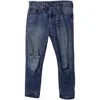 Polo Ralph Lauren Distressed Boyfriend Jeans In Blue Denim In Blue
