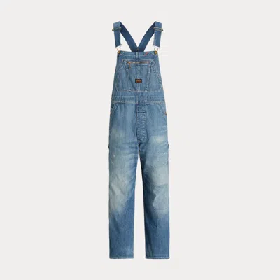 Polo Ralph Lauren Distressed Denim Overall In Eastville