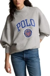 Polo Ralph Lauren Mock Neck Sweatshirt Andover Heather In Andover Heather