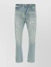 Polo Ralph Lauren Distressed Stretch Denim Jeans With Five Pockets In Gray
