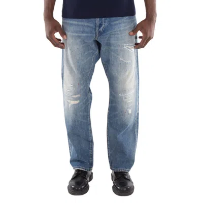Polo Ralph Lauren Distressed Vintage Denim Jeans In Blue