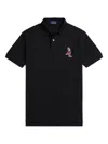 Polo Ralph Lauren Classic Fit Dog Embroidered Polo In Black