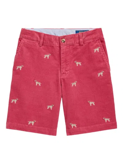 POLO RALPH LAUREN DOG-EMBROIDERED SHORTS