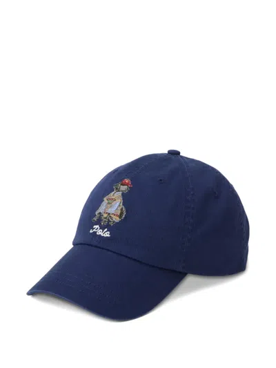 Polo Ralph Lauren Dog-motif Baseball Cap In Blue