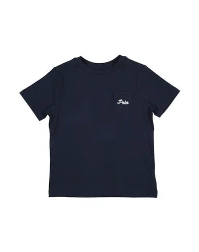 Polo Ralph Lauren Babies'  Dog-print Cotton Jersey Pocket Tee Toddler Boy T-shirt Midnight Blue Size 5 Cotton