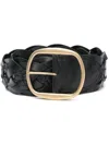 POLO RALPH LAUREN DOUBLE-BRAIDED LEATHER BELT