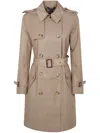 Polo Ralph Lauren Double Breast Belt Rn 38 Lined Coat In Birch Tan