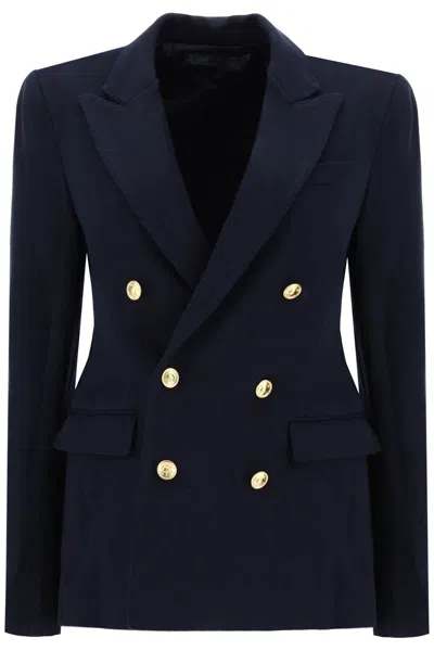 POLO RALPH LAUREN DOUBLE-BREAST VISCOSE BLAZER