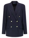 Polo Ralph Lauren Double-breasted Notched Blazer In Blue
