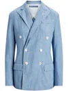 Polo Ralph Lauren Double-breasted Blazer In Blue