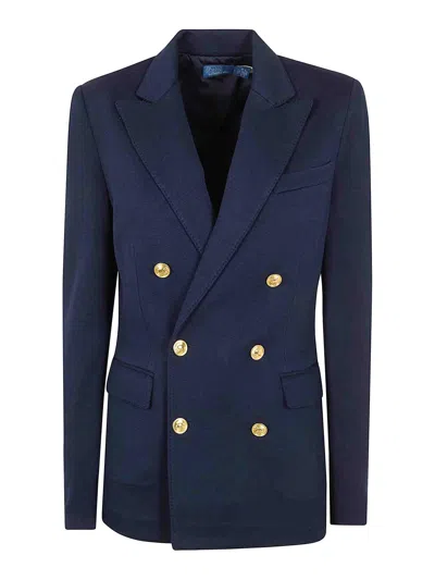 Polo Ralph Lauren Double Breasted Blazer In Blue
