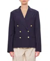 Polo Ralph Lauren Double-breasted Notched Blazer In Blue