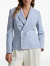 Polo Ralph Lauren Double-breasted Pinstripe Blazer