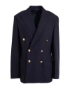 Polo Ralph Lauren Womens Wool Suit Separate Double-breasted Blazer In Blue