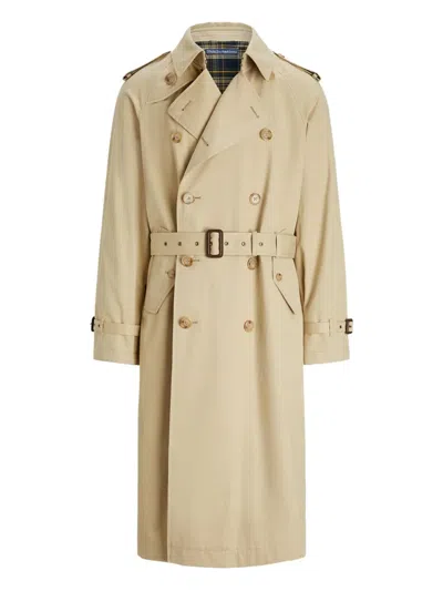 Polo Ralph Lauren Double-breasted Trench Coat In Neutral
