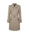 Polo Ralph Lauren Double Breast Belt Rn 38 Lined Coat In Nude