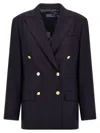 Polo Ralph Lauren Womens Wool Suit Separate Double-breasted Blazer