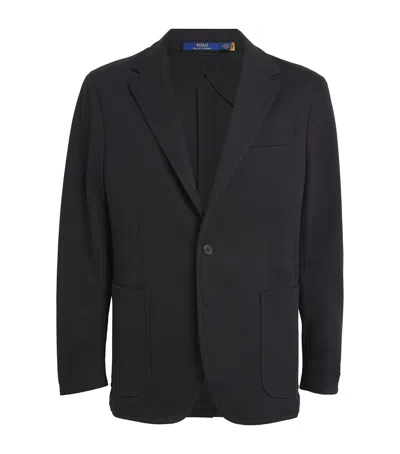 Polo Ralph Lauren Double-knit Blazer In Black