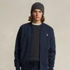 Polo Ralph Lauren Double-knit Bomber Jacket In Blue
