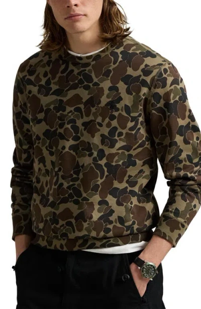 POLO RALPH LAUREN POLO RALPH LAUREN DOUBLE-KNIT CAMO SWEATSHIRT