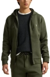 Polo Ralph Lauren Double Knit Cotton Blend Zip Hoodie In Alpine Heather