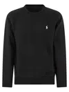 Polo Ralph Lauren Black Cotton Sweatshirt With Iconic Pony Logo