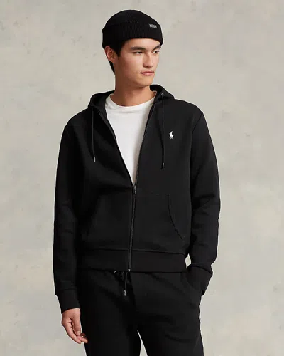 Polo Ralph Lauren Cotton Blend Sweatshirt With Embroidered Logo On The Front In Black