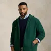 Polo Ralph Lauren Double-knit Full-zip Hoodie In Vintage Pine