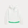 Polo Ralph Lauren Double-knit Hooded Sweatshirt In Paper White
