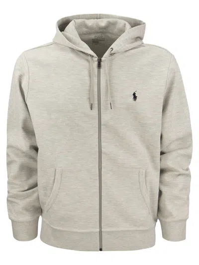 POLO RALPH LAUREN DOUBLE KNIT HOODIE SWEATSHIRT